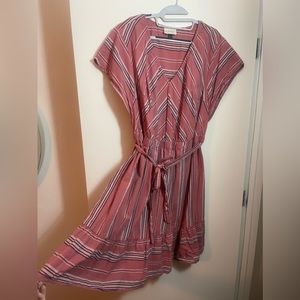 Classy Dusty Red Dress